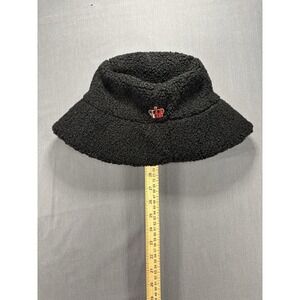 Juicy Cotoure Women One Size Black Fleece Bucket Hat
